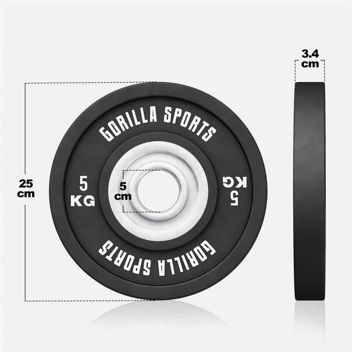 BUMPER PLATES COLOR 51MM - 5-25KG