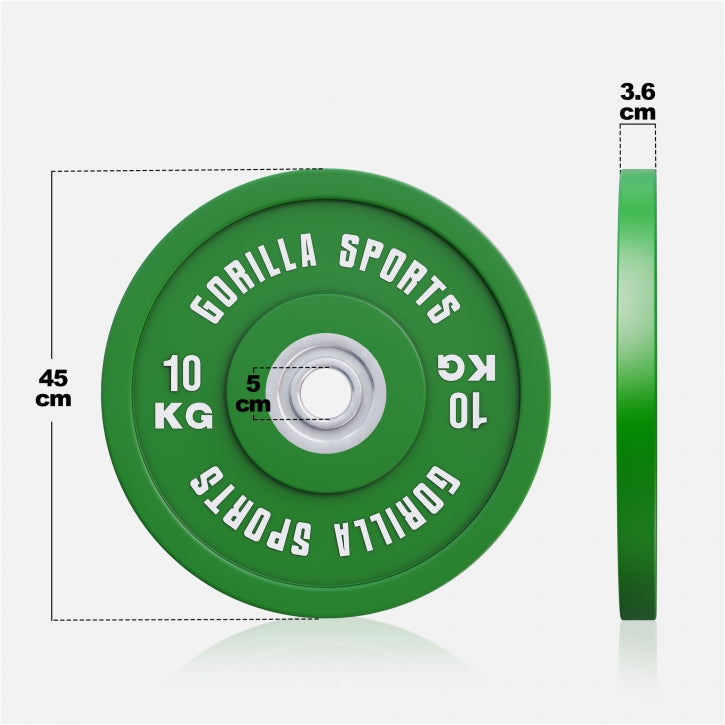 BUMPER PLATES COLOR 51MM - 5-25KG