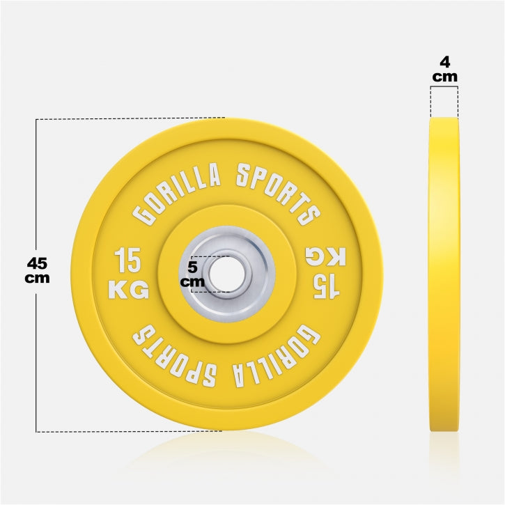 BUMPER PLATES COLOR 51MM - 5-25KG