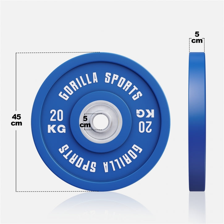 BUMPER PLATES COLOR 51MM - 5-25KG