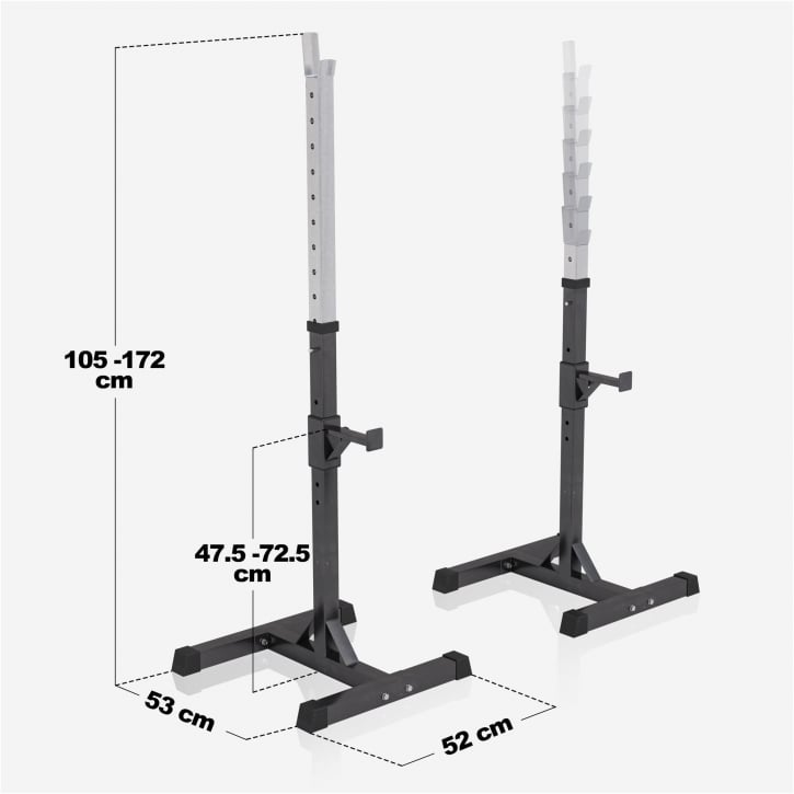 MULTIBÆNK MED SQUATSTATIV - 100KG