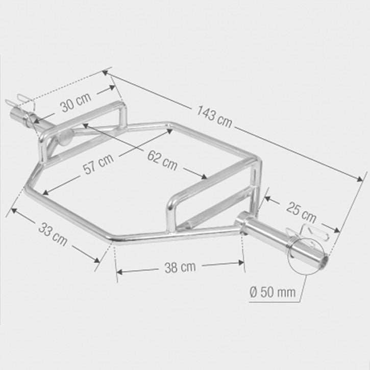 TRAP BAR HEX STANG - 50MM