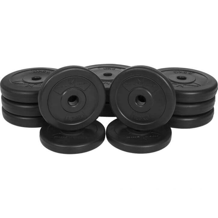 VÆGTSÆT 30KG 25/26MM - 4X1,25KG 6X2,5KG 2X5KG