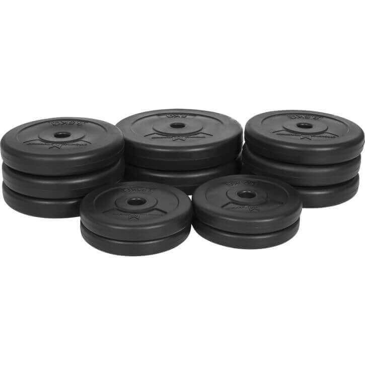 VÆGTSÆT 30KG 25/26MM - 4X1,25KG 6X2,5KG 2X5KG