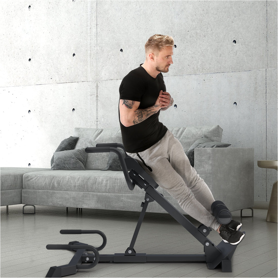 Ryg og lænde-bænk MAXXUS Hyperextension Advanced