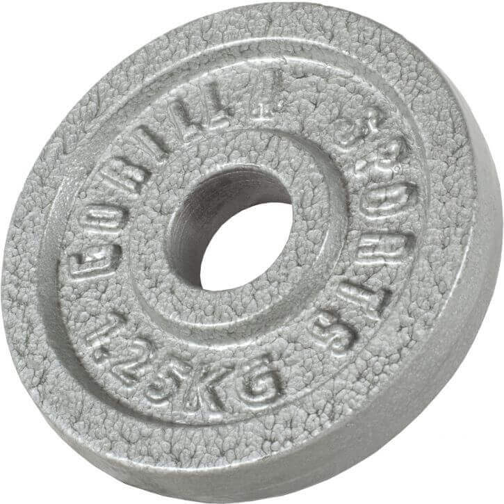 VÆGTSKIVER IRON SILVER - 4X5KG 2X2,5KG 2X1,25KG