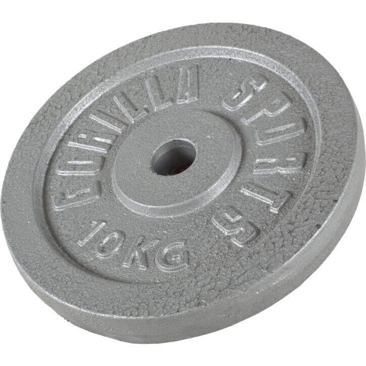 VÆGTSKIVER IRON SILVER - 2X10KG 2X5KG