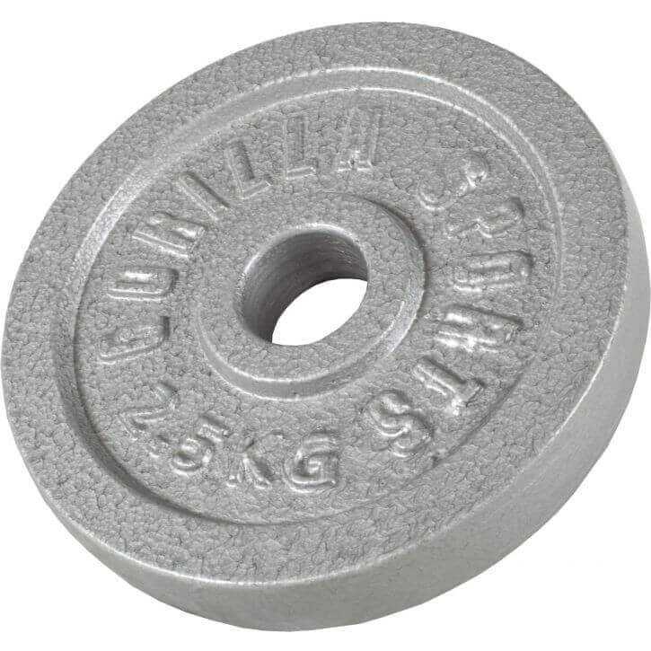 VÆGTSKIVER IRON SILVER - 4X5KG 2X2,5KG 2X1,25KG