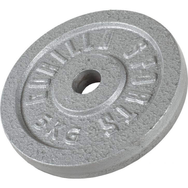 VÆGTSKIVER IRON SILVER - 2X10KG 2X5KG