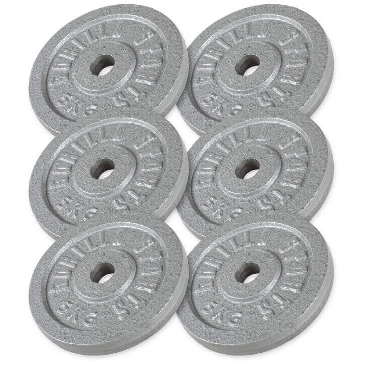 VÆGTSKIVER IRON SILVER - 6X5KG