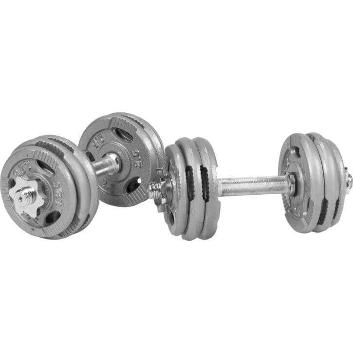 HÅNDVÆGTE TRIGRIP SILVER - 2X15KG