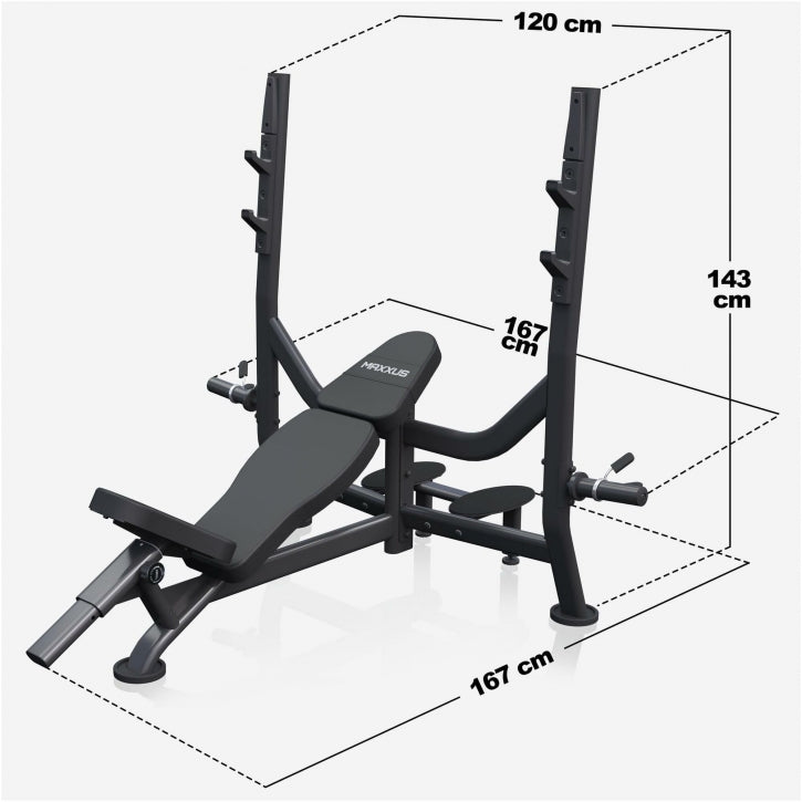 Skrå bænkpres stativ PRO 285kg