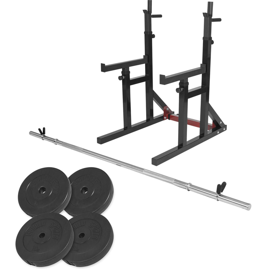 SQUAT RACK PAKKE VÆGTSTANG VÆGTSÆT - 30/50MM